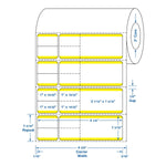 Centurion Sunquest / Misys Direct Thermal Laboratory Labels DTL424Y - 4.0 Roll