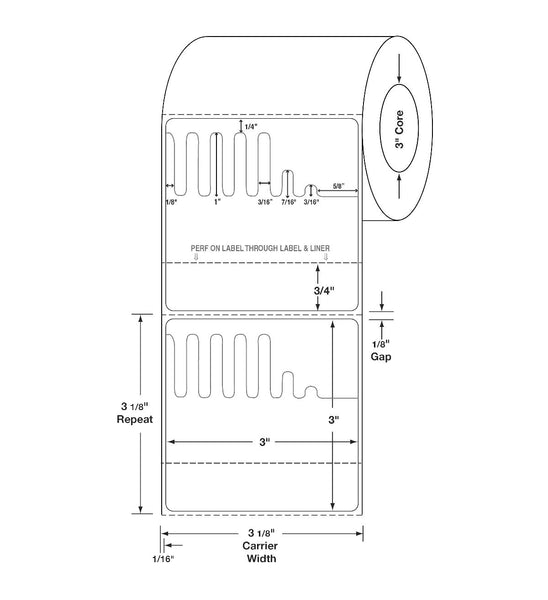 Shred Labels Centurion Centurion Self Shred Plus Labels DTL4304 - 4.0 Roll – RPS MedCare