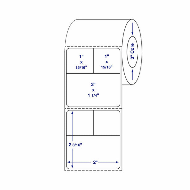 Centurion Blank Labels - DTL4316 - 4 Roll - MDL-DTL4316