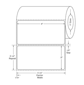 Centurion Centurion Quattro Rx Labels DTL4345PH - 8.0 Roll
