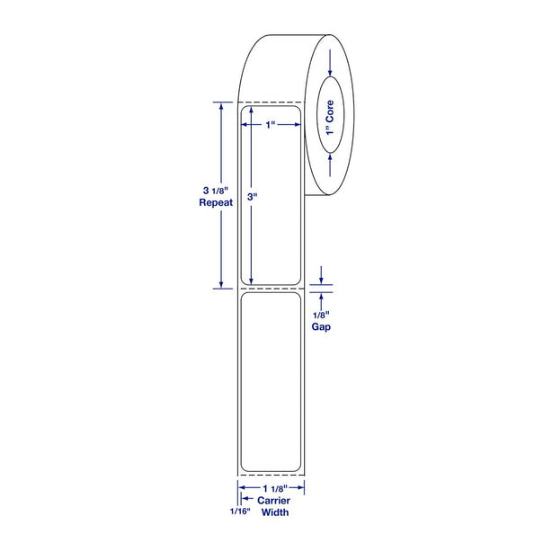 Plain Label - DTL4415 - 12 Roll - MDL-DTL4415