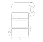 Blank Labels with 3" Core - DTL458 - 4 Roll - MDL-DTL458