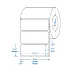 Centurion General LIS Direct Thermal Laboratory 2-1/2" x 1" Labels DTL491 - 8.0 Roll