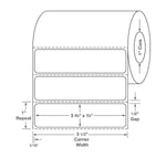 Centurion Blank Labels - DTL522 - 8 Roll - MDL-DTL522