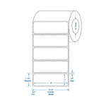 Blank Labels with 3" Core - DTL547 - 8 Roll - MDL-DTL547