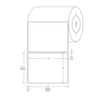 Centurion Blank Labels - DTL588 - 12 Roll - MDL-DTL588