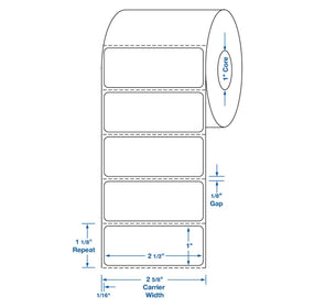 Centurion General LIS Direct Thermal Laboratory 2-1/2