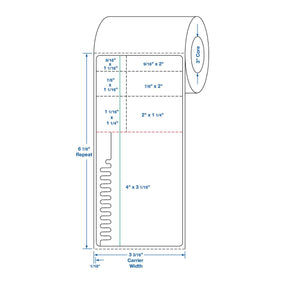 Centurion Centurion Self Shred Plus Labels DTL670SS - 1.0 Roll