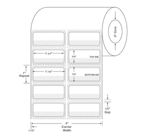 Centurion Centurion Yellow Border Labels DTL690 - 4.0 Roll