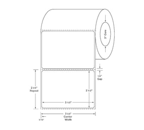 Centurion Blank Labels - DTL694 - 6 Roll - MDL-DTL694