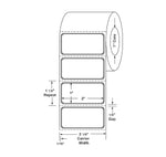 Centurion Centurion Red Border Labels DTL736RB 12.0 Roll-MDL-DTL736RB