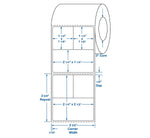 Centurion General LIS Direct Thermal Laboratory 2-1/4" x 2-1/2" Labels DTL817 - 6.0 Roll