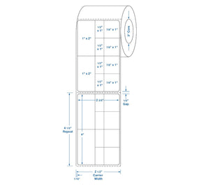 Centurion LIS Specimen Labels with Aliquots DTL886 - 4.0 Roll