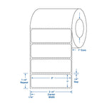 Centurion Direct Thermal Labels - DTL893 - 12 Roll - MDL-DTL893