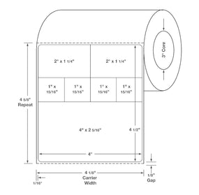 Centurion Cerner Labels - DTL894 - 4 Roll - MDL-DTL894