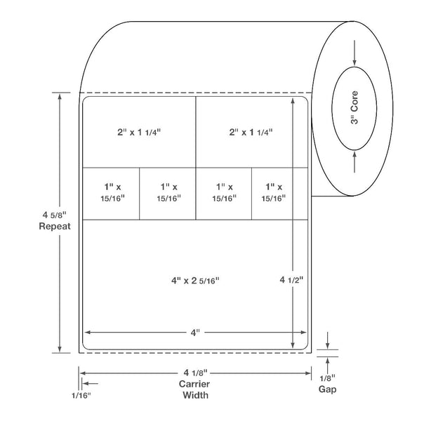 Centurion Cerner Labels - DTL894 - 4 Roll - MDL-DTL894