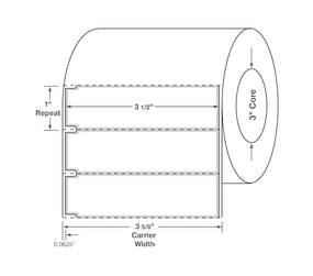 Centurion Centurion Quattro Rx Labels DTL998PHBB - 4.0 Roll
