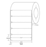 Centurion Blank Labels with Notch - DTL998Y - 4 Roll - MDL-DTL998Y