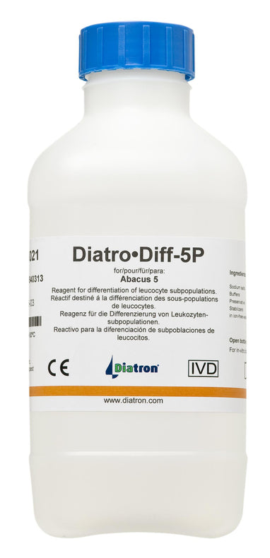 Diatron Diatro Diff 5P Reagent for Abacus 5 Analyzers D3021 - 1.0 Each