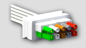 3-Lead ECG Lead Set - 545317-HEL - 1 Each - MDL-DTX545317