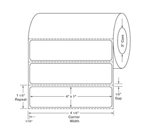 Centurion Labels: Quattro Rx Syringe Specifications Label, Outside Wind, 4