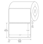 Centurion Labels: Quattro Rx Syringe Specifications Label, 3-1/2" x 2-1/4", 2000/Roll - DTY3943PH