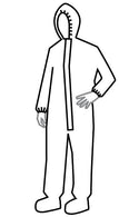 Dupont Tychem Series 122 Hooded Chemical-Resistant Yellow Coveralls QC122BYL3X001200 12.0 Each-MDL-DUCQC122BYL3