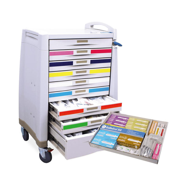 Diamedical Usa Equipment LLC Loaded Crash Cart and Drawer Kits for Educational Use - DUELC017904