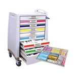 Diamedical Usa Equipment Loaded and Pediatric Crash Cart Refill Kit for Educational Use Only, Drawer 6 (Blue), Patients 19-23 kg - DUELC017906