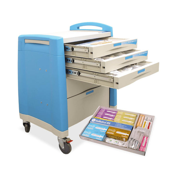 Diamedical Usa Equipment LLC Loaded Crash Cart and Drawer Kits for Educational Use - DUELC027921