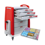 Diamedical Usa Equipment LLC Loaded Crash Cart and Drawer Kits for Educational Use - DUELC037905