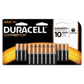 Duracell CopperTop AAA Standard Batteries MN2400B20Z - 20.0 Each