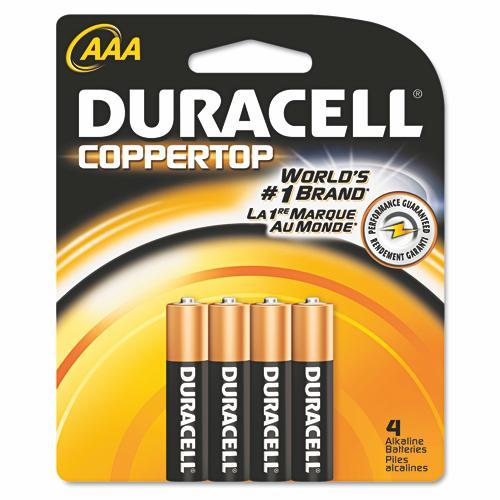 Duracell CopperTop Alkaline Batteries MN2400B4Z - 4.0 Each