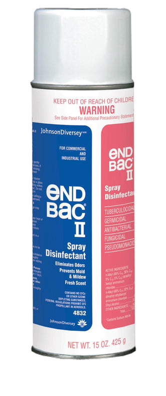 Diversey Quaternary End Bac II Disinfectant, 15 oz. Aerosol Can - DVY04832