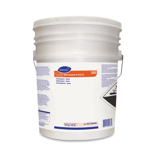 Diversey 15200235 Clax Microwash Powder Detergent, 22 lb. Pail - MDL-DVY15200235 - 1 Each