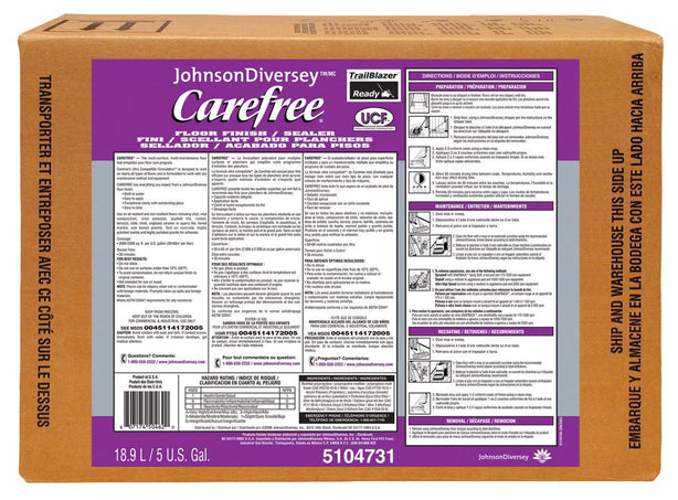 Diversey Inc Carefree Matte Finish Solutions - DVY5104731