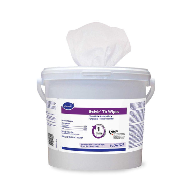 Diversey and Liquid Refill Oxivir Tb Disinfectant Wipes, 11" x 12", 160 Wipes / Bucket - DVY5627427H