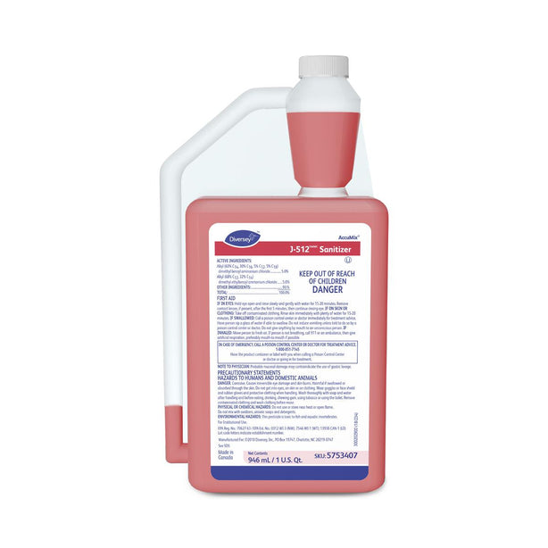 Diversey Inc J-512 No-Rinse Sanitizer 5753407 - 6.0 Each