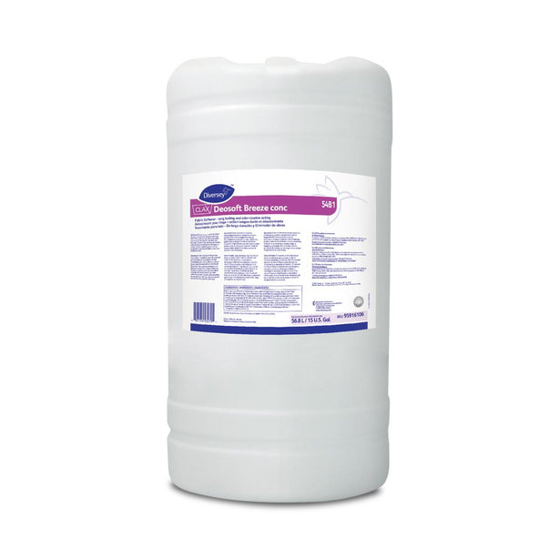 Diversey Clax Deosoft Breeze Conc 54B1 Fabric Softener, 15 gal. - 95916106 - 1 Each