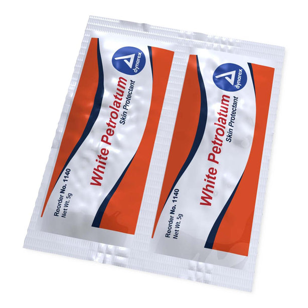 Dynarex White Petrolatum 5 g Foil Pack - 1140 - 864 Each