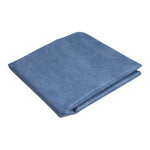DYNAREX Fluid-Resistant Disposable Premium Flat Cot Sheet, 40" x 85", Dark Blue - 3517 - 50 Each