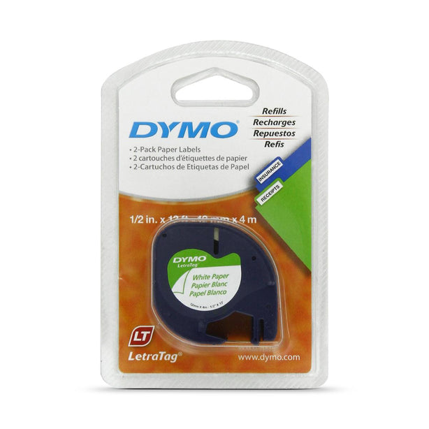 Dymo LetraTag Paper Label Tape Cassettes - 10697 - 2 Each - MDL-DYM10697