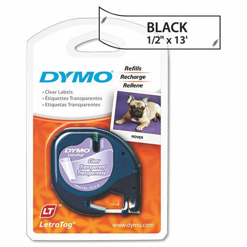 Dymo LetraTag Label Maker Tapes - 16952 - 1 Each - MDL-DYM16952