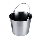 Polarware Kick Buckets with Stainless Steel Utility Pail, 11-4/5" x 9-1/2", 13 qt. (Order Stand Separately) - 12N - 1 Each