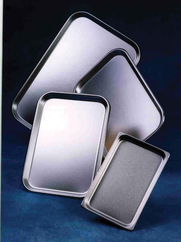 POLARWARE COMPANY Stainless Steel Oblong Instrument Trays 15F 1 Each - MDL-DYND0515FZ