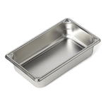 Polarware Stainless Steel Instrument Tray, 10-2/7" x 6-2/7" x 2-1/2", Compatible with Cover DYND0575140Z - DYND0530422