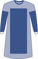 Sterile Poly-Reinforced Extra-Long Eclipse Gowns - DYNJP2205 - 28 Each - MDL-DYNJP2205