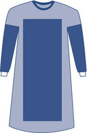 Sterile Poly-Reinforced Extra-Long Eclipse Gowns - DYNJP2206 - 1 Each - MDL-DYNJP2206H