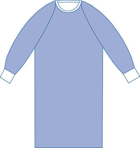 Sterile Non-Reinforced Aurora Surgical Gowns with Raglan Sleeves - DYNJP2803 - 1 Each - MDL-DYNJP2803H