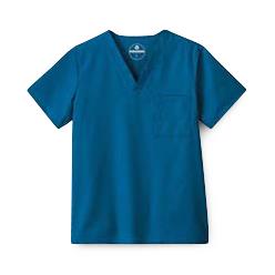 Encompass Women's 14900-080-S Fundamentals V-Neck Scrub Top, Caribbean Blue, Size S - MDL-ECG14900080S - 1 Each